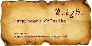 Margineanu Őszike névjegykártya
